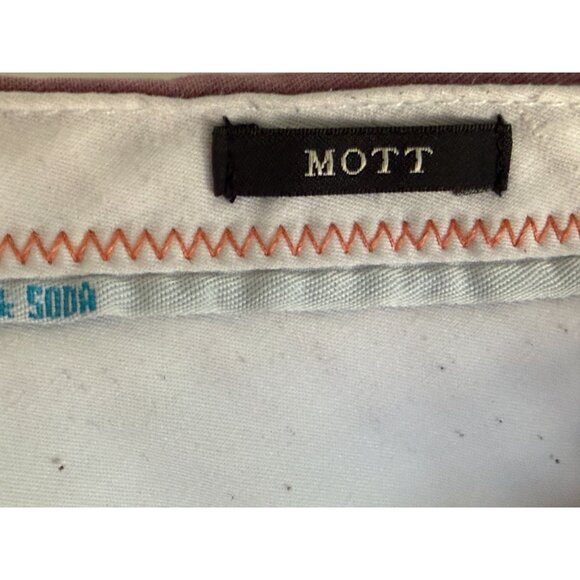 Scotch & Soda MOTT Mens Burgundy Slim Fit Chinos W32/L32 Cotton Blend - Picture 7 of 10